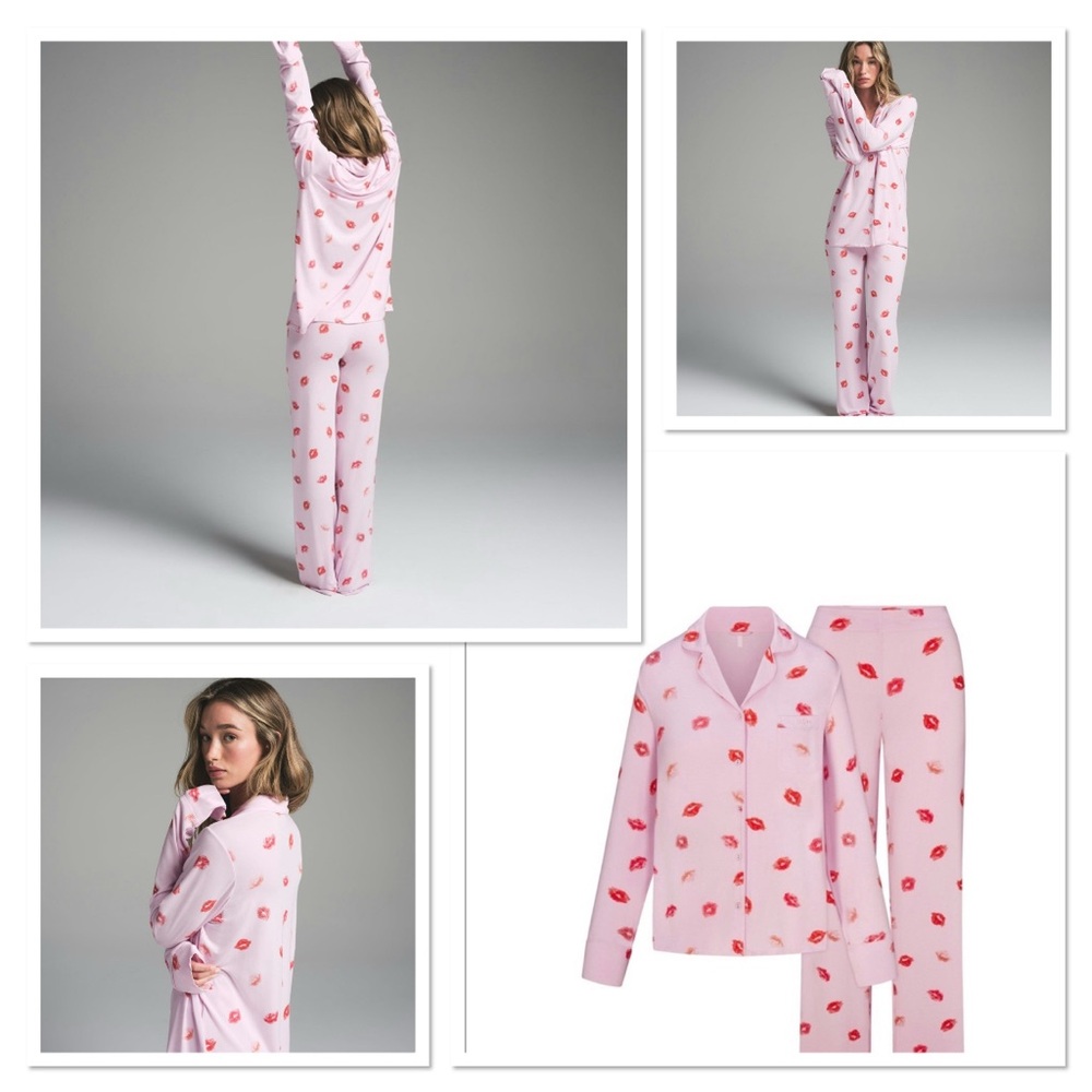 NWT SKIMS Sleep Long Sleeve Button Up Set
Cherry Blossom Lipstick 💄 💋☀️🥰